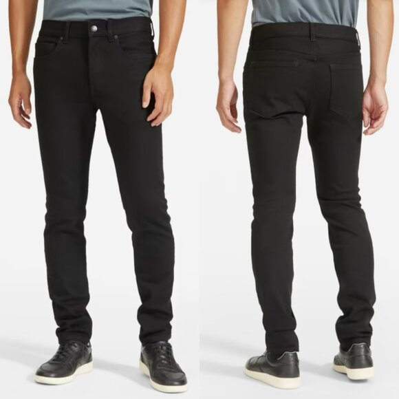 Everlane Uniform The Skinny Jean Black Mens 32x32 Organic Cotton Stretch NWT